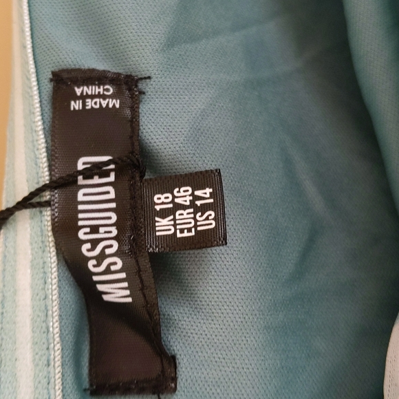 NWT Missguided Turquoise Party Dress 18UK 14US - Picture 5 of 7